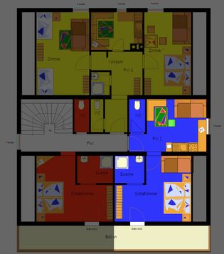 Grundriß Ferienwohnung 2