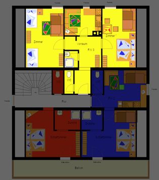 Grundriß Ferienwohnung 3